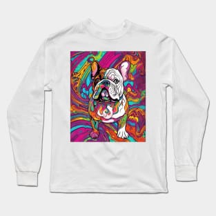 Psychedelic English Bulldog Long Sleeve T-Shirt